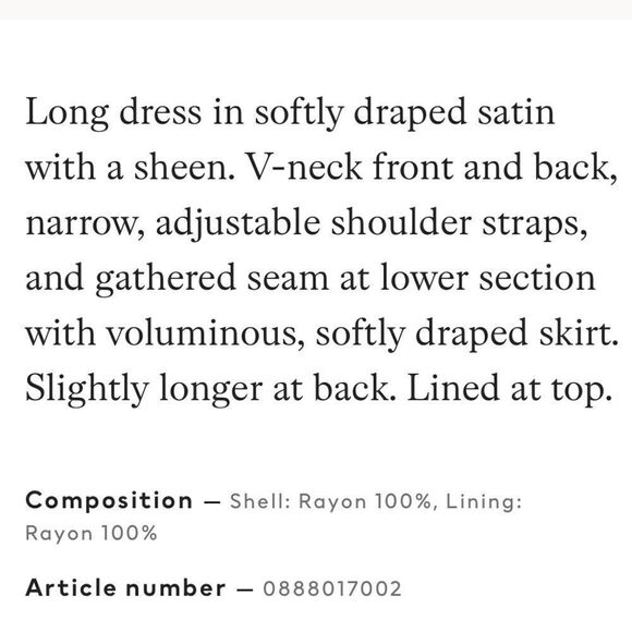 H&m Long Summer Dress. Size Xs . Very Good Condition. - Picture 4 of 8